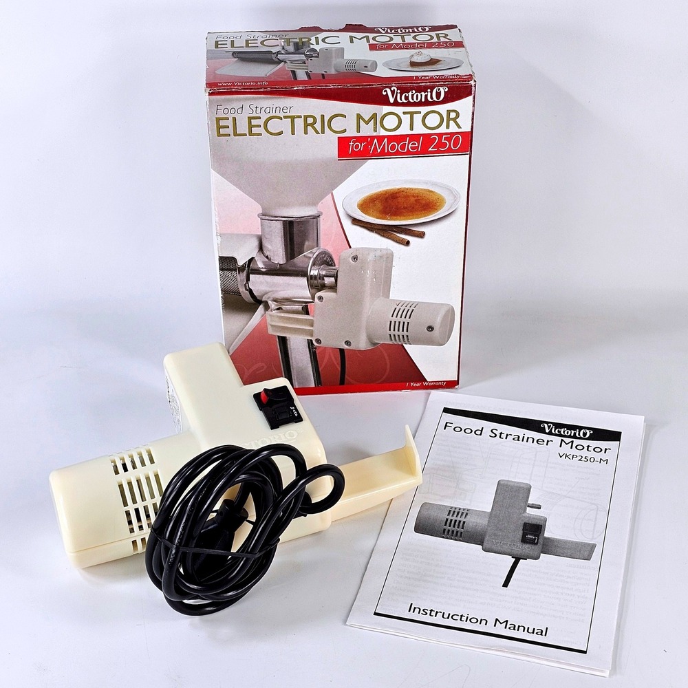 New Victorio VKP250-M Electric Motor for Model 250 Food Strainer Cream 90W 120V